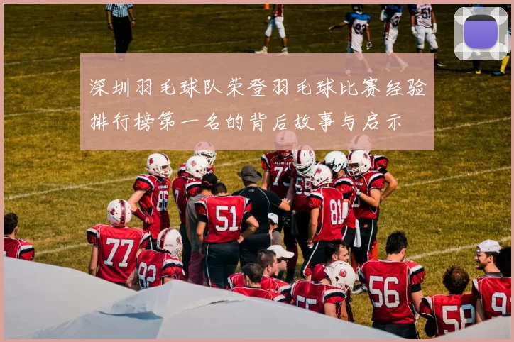 深圳羽毛球队荣登羽毛球比赛经验排行榜第一名的背后故事与启示